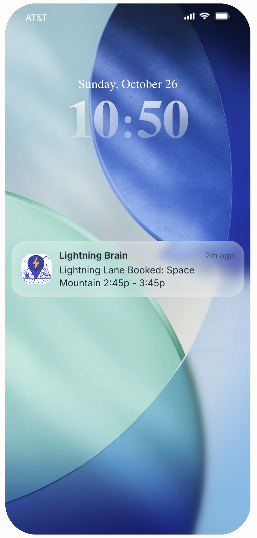 Lightning Brain Booking Notification